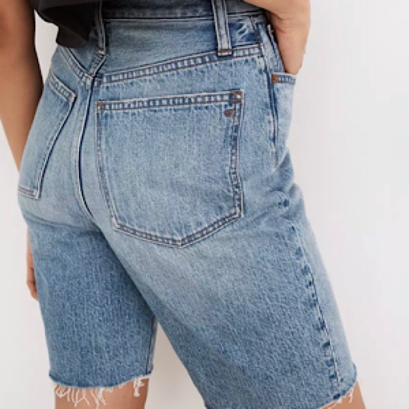 “NEW” Madewell High-Rise Long Denim Short - Picture 3 of 7